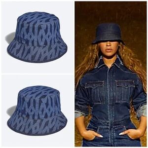 IVY PARK Blue Patterned Bucket Hat